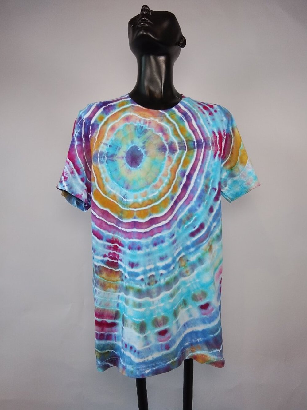 Small Unisex Bella-Canvas 3001C “Geode” Ice Dyed T-Shirt